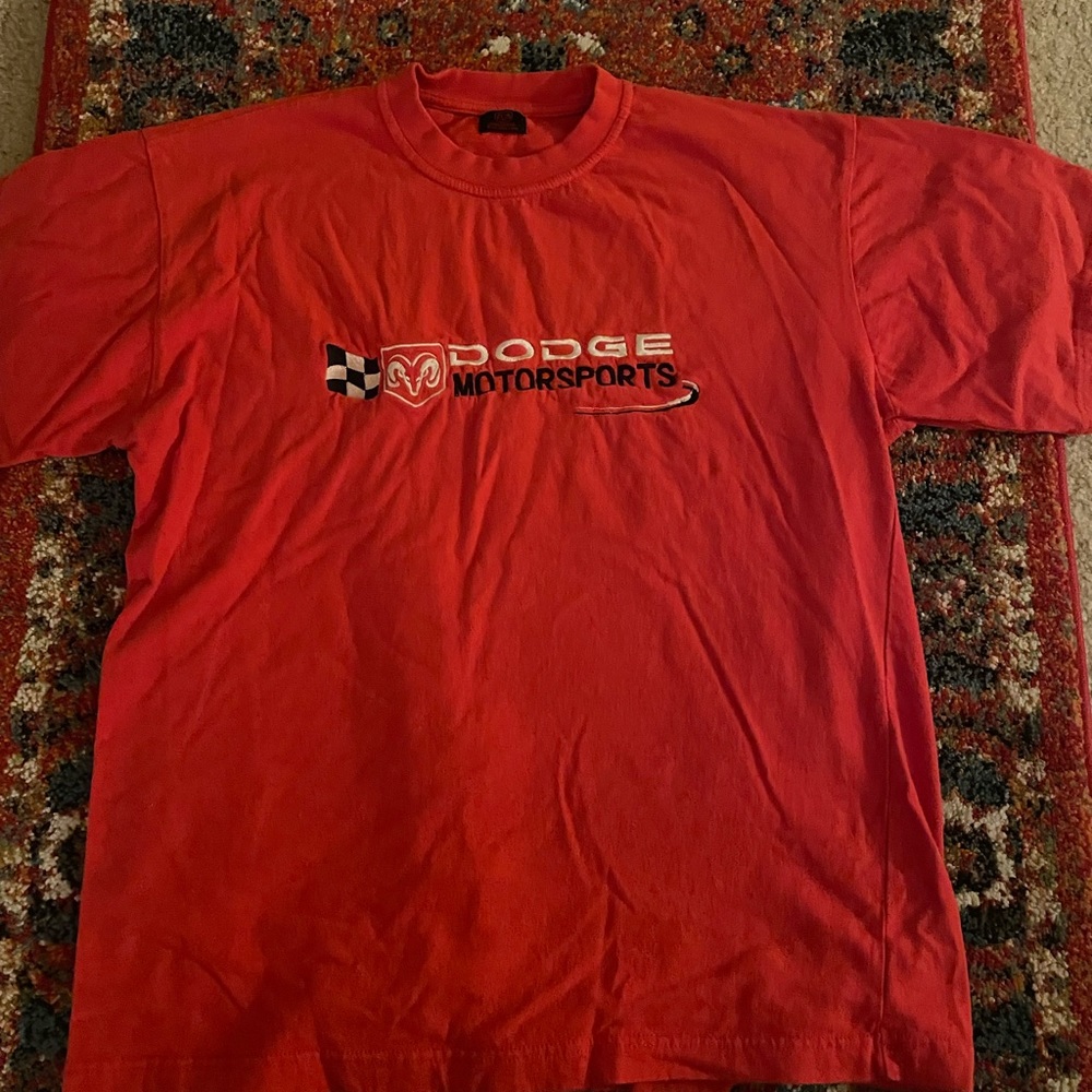 Vintage Dodge Motorsports embroidered t-shirt.